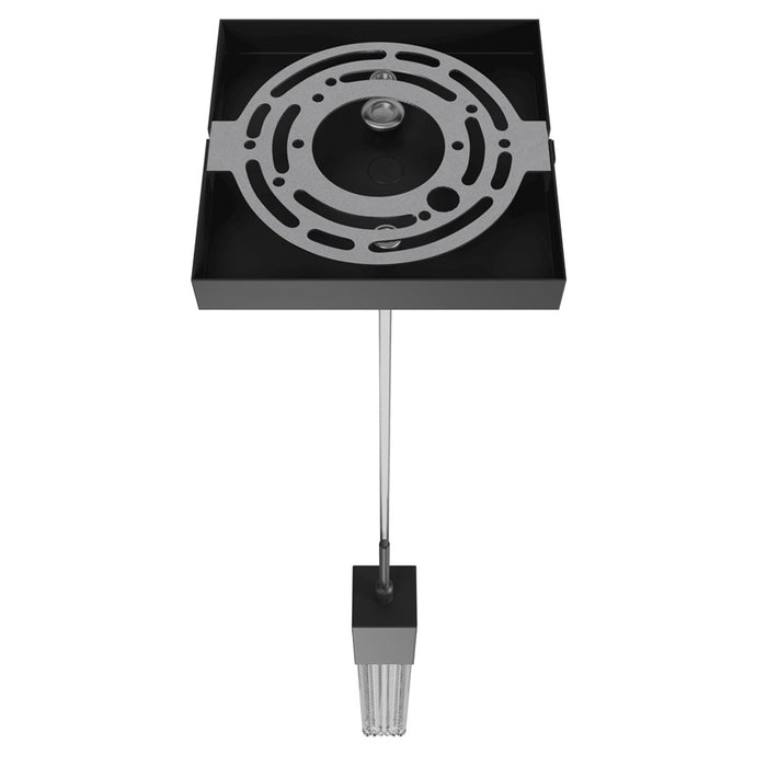 Avenue Lighting Boa 1 Light 120" Pendant, Black