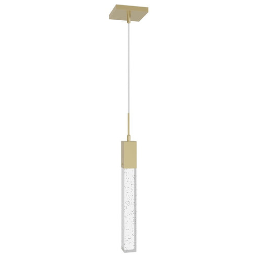 Avenue Original Glacier 1Lt 120" Pendant, Brass/Bubbled Crystal