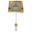 Avenue Original Glacier 1Lt 120" Pendant, Brass/Bubbled Crystal
