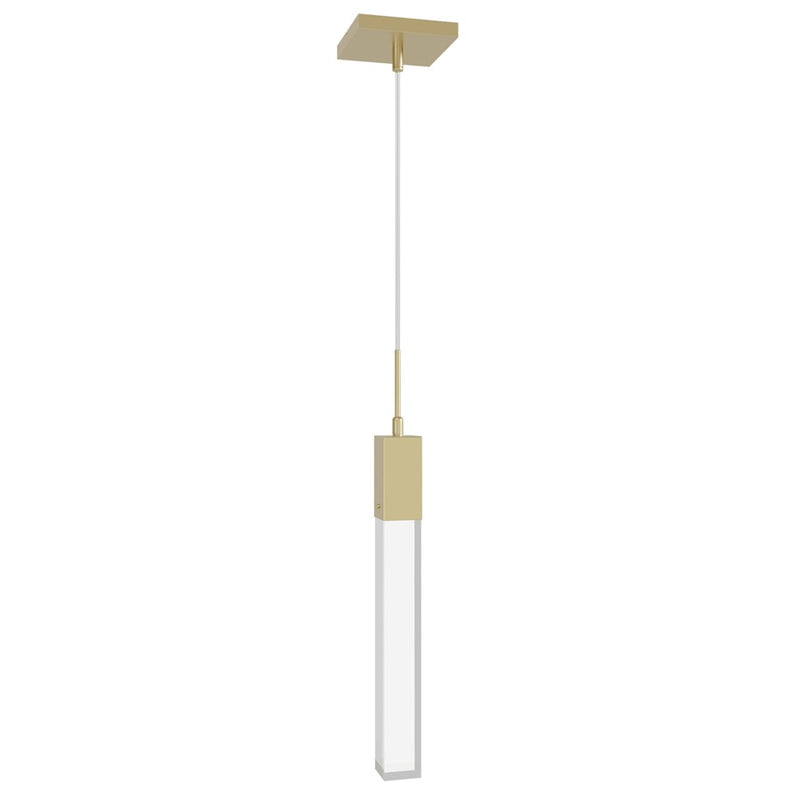 Avenue Original Glacier 1Lt 120" Pendant, Brass/Clear Crystal - HF1901-1-GL-BB-C