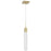Avenue Original Glacier 1Lt 120" Pendant, Brass/Snow