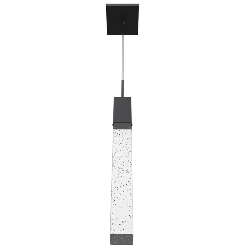 Avenue Original Glacier 1Lt 120" Pendant, Black/Bubbled Crystal