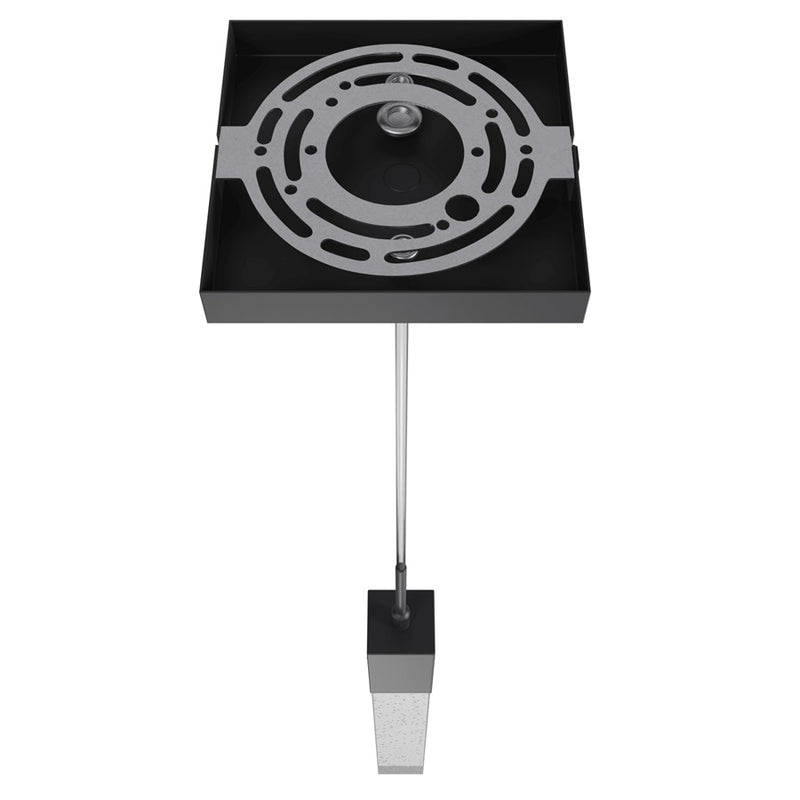 Avenue Original Glacier 1Lt 120" Pendant, Black/Bubbled Crystal