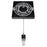 Avenue Original Glacier 1Lt 120" Pendant, Black/Bubbled Crystal