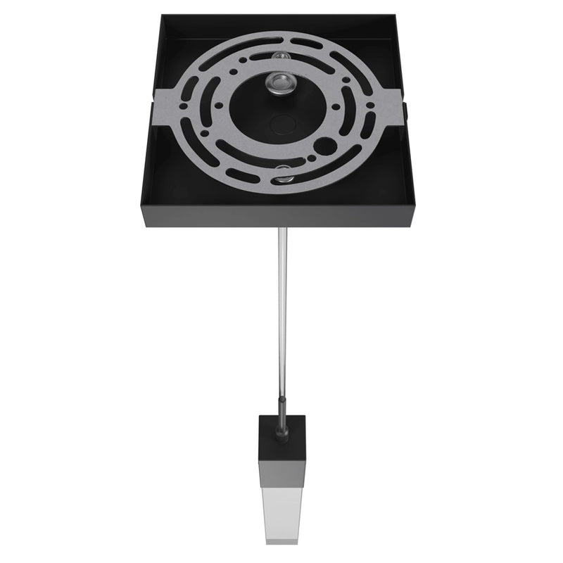 Avenue Original Glacier 1Lt 120" Pendant, Black/Clear Crystal