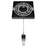Avenue Original Glacier 1Lt 120" Pendant, Black/Clear Crystal