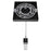 Avenue Original Glacier 1Lt 120" Pendant, Black/Snow