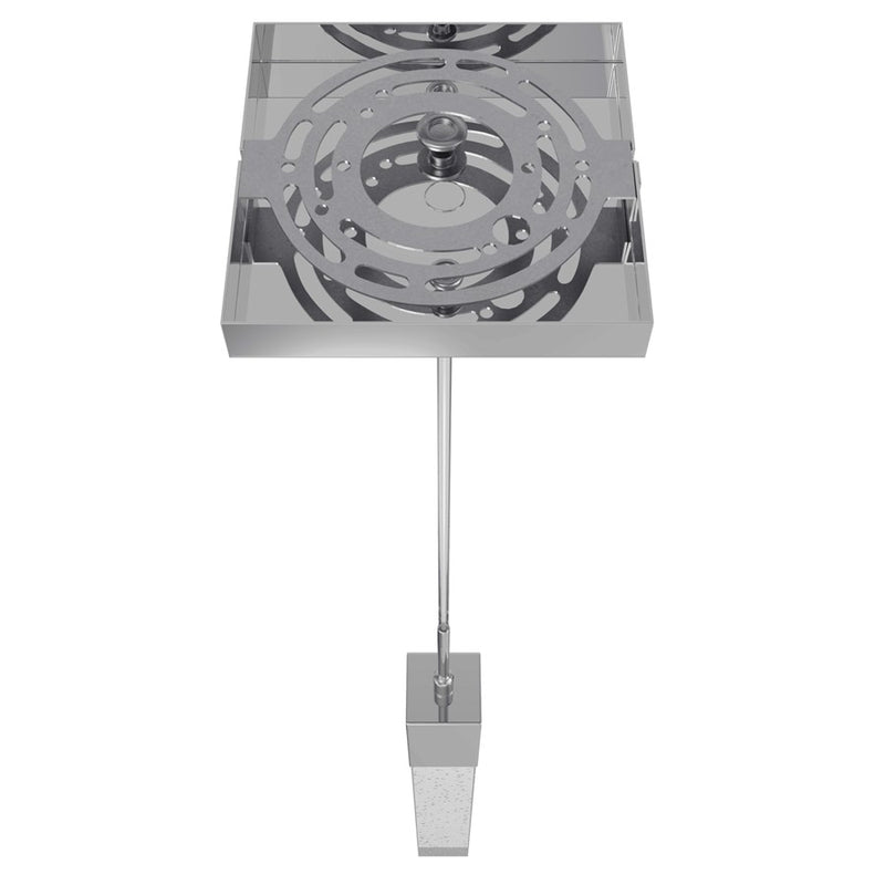 Avenue Original Glacier 1Lt 120" Pendant, Chrome/Bubble Crystal - HF1901-1-GL-CH