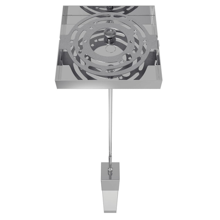 Avenue Original Glacier 1Lt 120" Pendant, Chrome/Crystal