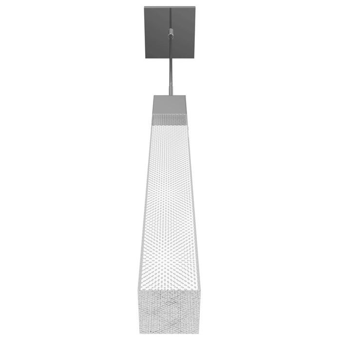 Avenue Original Glacier 1Lt 120" Pendant, Chrome/Snow