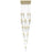 Avenue Lighting Aspen 41Lt 170" Pendant, Brass/Bubbled Crystal