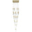 Avenue Lighting Aspen 41Lt 170" Pendant, Brass/Clear Crystal