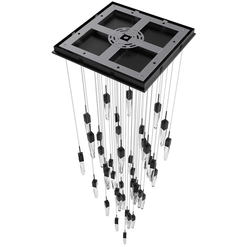 Avenue Lighting Aspen 41Lt 170" Pendant, Bronze/Crystal