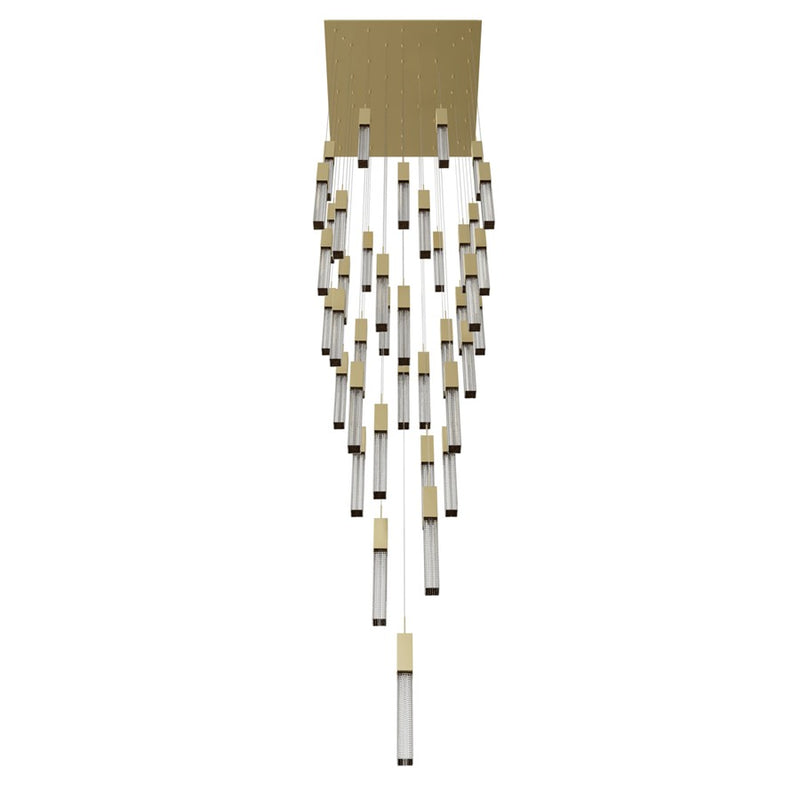 Avenue Lighting Boa 41Lt 174" Pendant/Multi Port, Brass - HF1903-41-BOA-BB