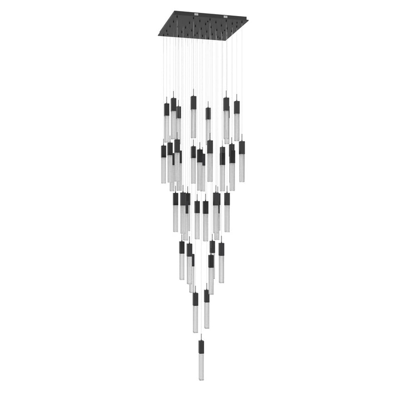 Avenue Lighting Boa 41 Light 174" Pendant/Multi Port , Black - HF1903-41-BOA-BK