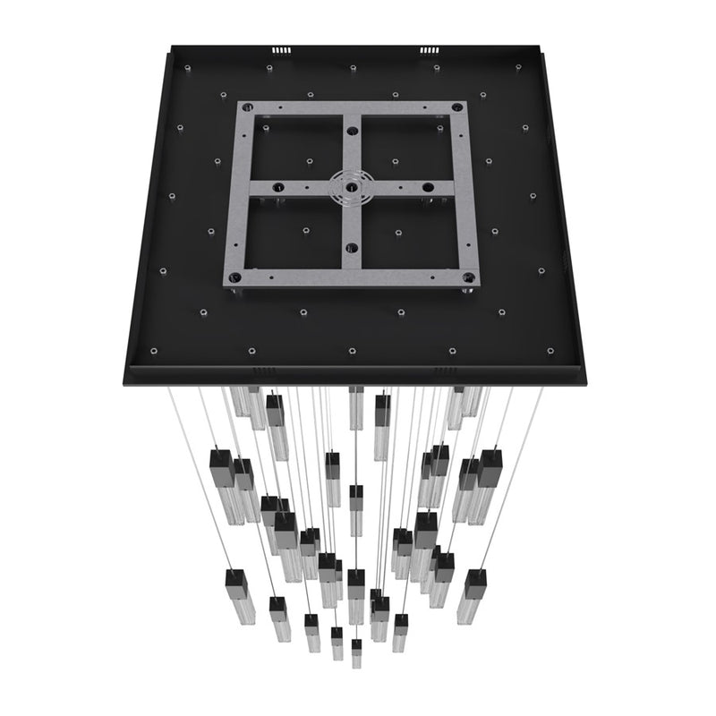 Avenue Lighting Boa 41 Light 174" Pendant/Multi Port , Black - HF1903-41-BOA-BK