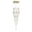 Avenue Original Glacier 41Lt 174" Pendant, Brass/Bubble