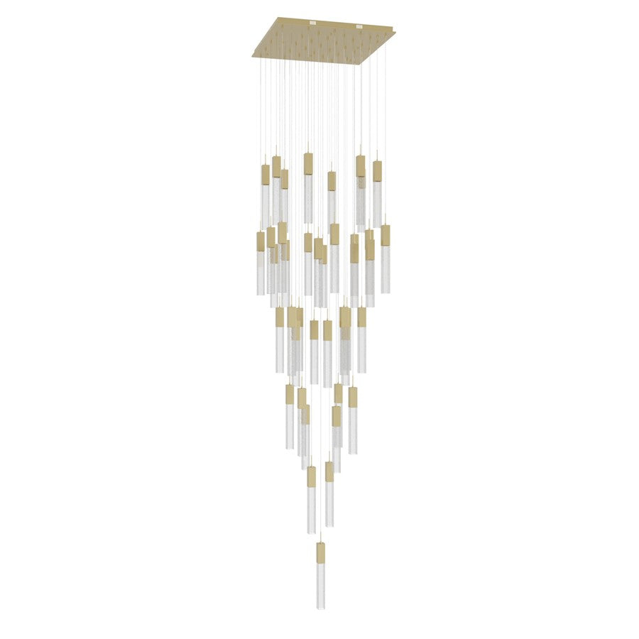 Avenue Original Glacier 41Lt 174" Pendant, Brass/Bubble