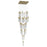 Avenue Original Glacier 41Lt 174" Pendant, Brass/Snow