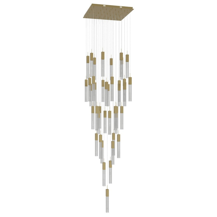 Avenue Original Glacier 41Lt 174" Pendant, Brass/Snow