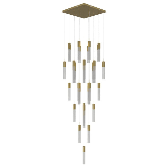 Avenue Original Glacier 41Lt 174" Pendant, Brass/Snow