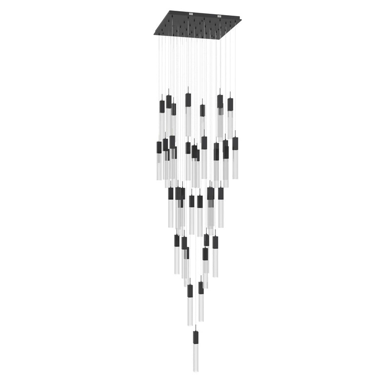 Avenue Original Glacier 41Lt 174" Pendant, Black/Crystal - HF1903-41-GL-BK-C