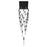 Avenue Original Glacier 41Lt 174" Pendant, Black/Crystal