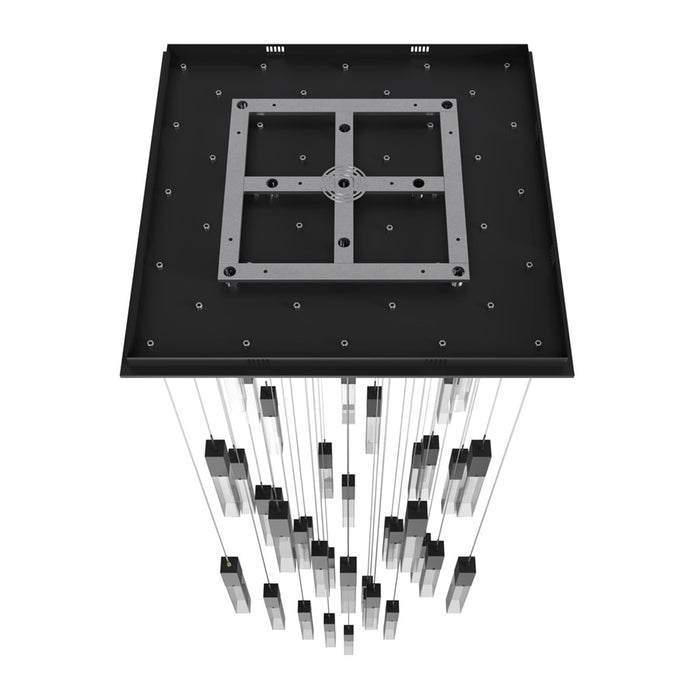 Avenue Original Glacier 41Lt 174" Pendant, Black/Crystal