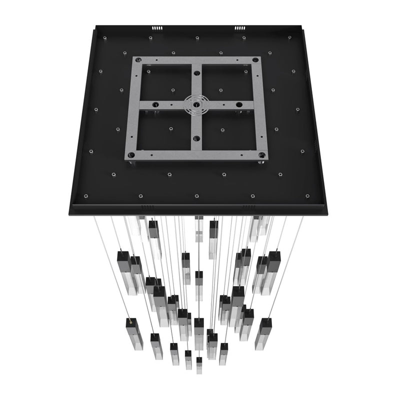 Avenue Original Glacier 41Lt 174" Pendant, Black/Crystal - HF1903-41-GL-BK-C