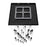 Avenue Original Glacier 41Lt 174" Pendant, Bronze/Crystal