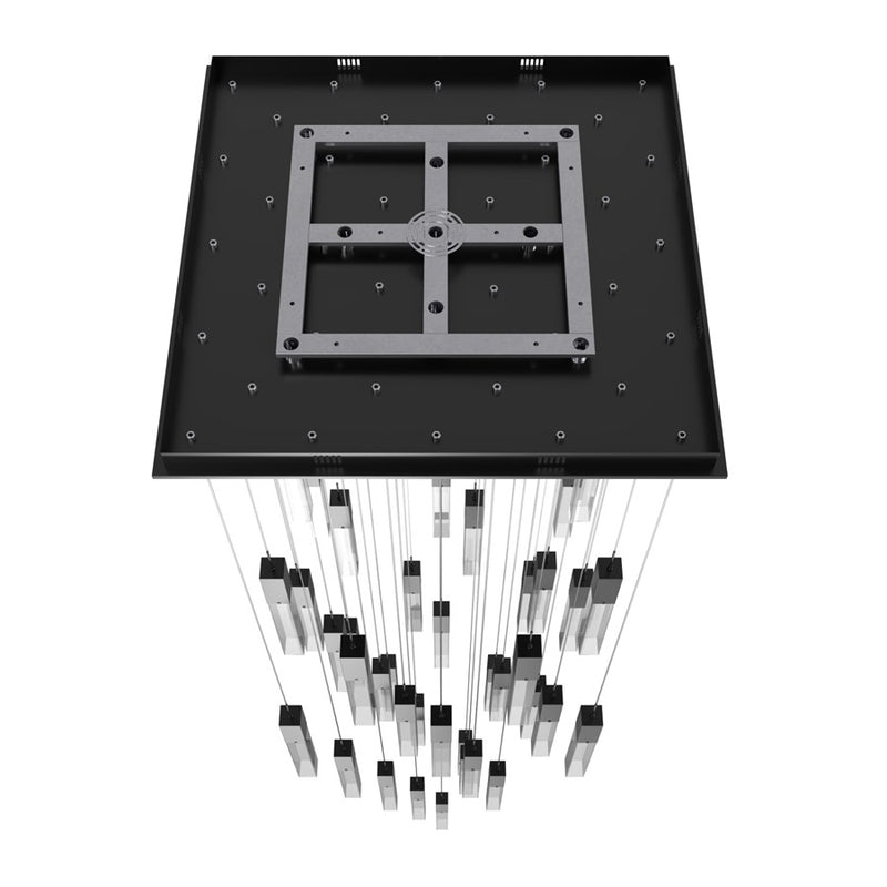 Avenue Original Glacier 41Lt 174" Pendant, Bronze/Crystal - HF1903-41-GL-DBZ-C