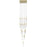 Avenue Lighting Aspen 25Lt 171" Pendant, Brass/Bubbled Crystal