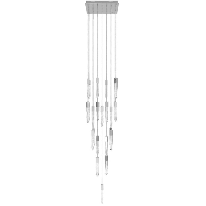 Avenue Lighting Aspen 25Lt 171" Pendant, Chrome/Bubble Crystal - HF1904-25-AP-CH
