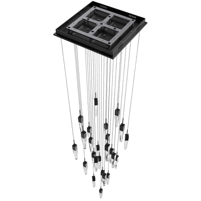 Avenue Lighting Aspen 25Lt 171" Pendant, Bronze/Crystal