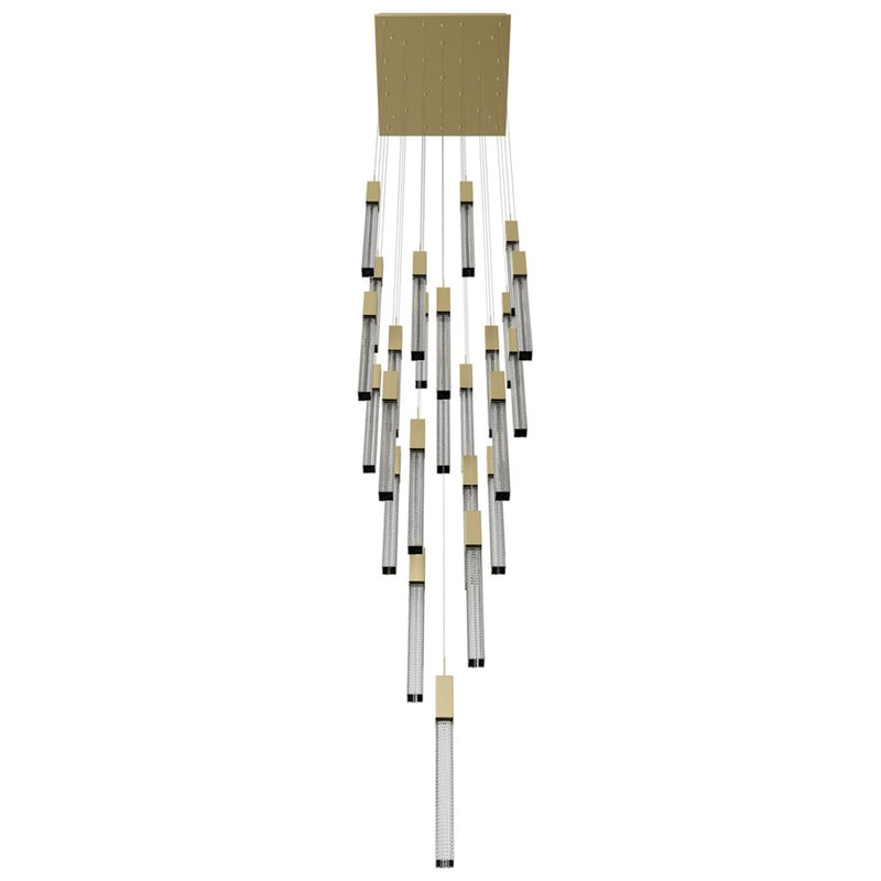 Avenue Lighting Boa 25Lt 174" Pendant/Multi Port, Brass - HF1904-25-BOA-BB