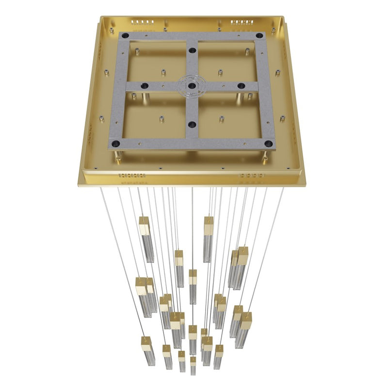 Avenue Lighting Boa 25Lt 174" Pendant/Multi Port, Brass - HF1904-25-BOA-BB