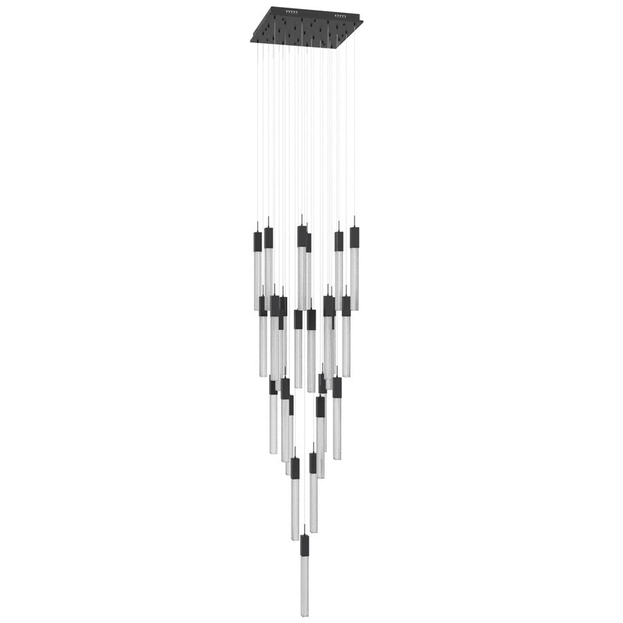 Avenue Lighting Boa 25 Light 174" Pendant/Multi Port , Black - HF1904-25-BOA-BK