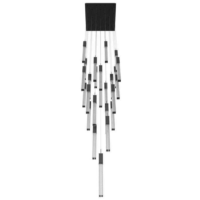 Avenue Lighting Boa 25 Light 174" Pendant/Multi Port , Black