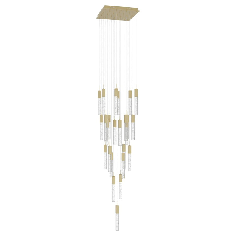 Avenue Original Glacier 25Lt 174" Pendant, Brass/Bubble