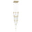 Avenue Original Glacier 25Lt 174" Pendant, Brass/Crystal