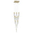 Avenue Original Glacier 25Lt 174" Pendant, Brass/Snow
