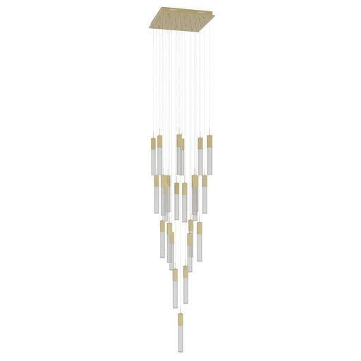 Avenue Original Glacier 25Lt 174" Pendant, Brass/Snow