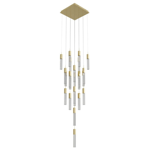 Avenue Original Glacier 25Lt 174" Pendant, Brass/Snow
