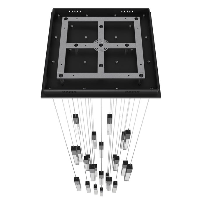 Avenue Original Glacier 25Lt 174" Pendant, Black/Crystal