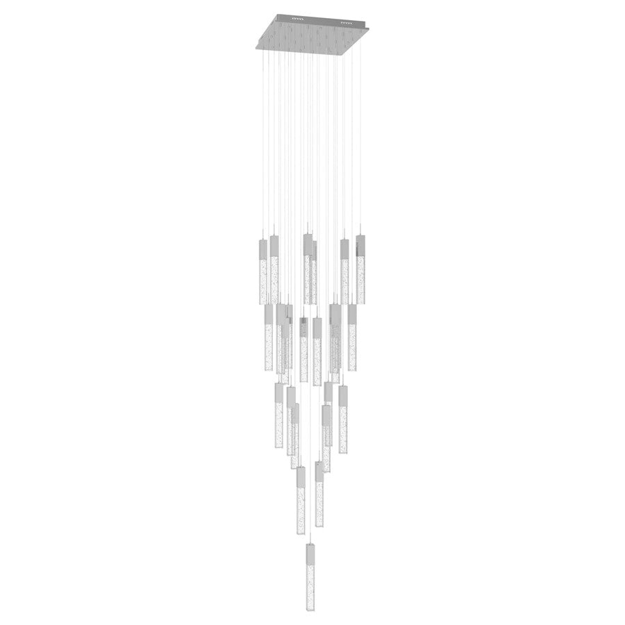 Avenue Original Glacier 25Lt 174" Pendant, Chrome/Bubble - HF1904-25-GL-CH