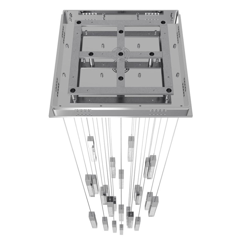 Avenue Original Glacier 25Lt 174" Pendant, Chrome/Bubble