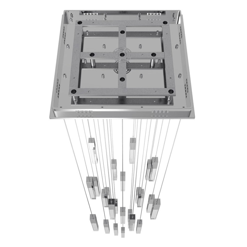 Avenue Original Glacier 25Lt 174" Pendant, Chrome/Crystal - HF1904-25-GL-CH-C