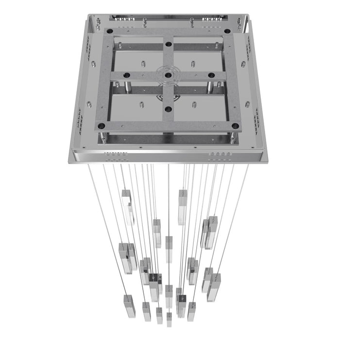 Avenue Original Glacier 25Lt 174" Pendant, Chrome/Crystal