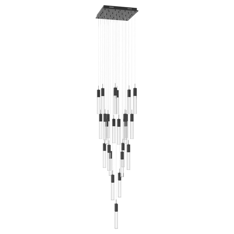 Avenue Original Glacier 25Lt 174" Pendant, Bronze/Crystal - HF1904-25-GL-DBZ-C