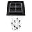 Avenue Original Glacier 25Lt 174" Pendant, Bronze/Crystal